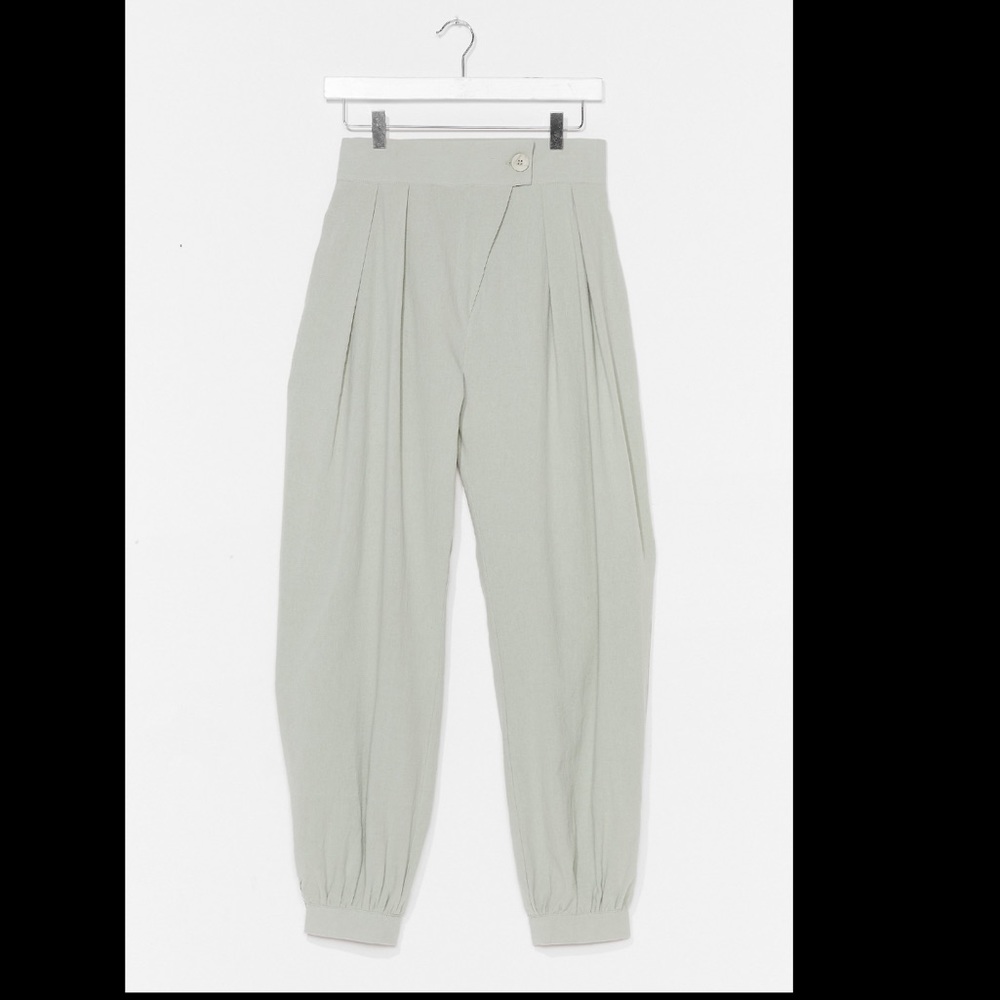 Linen the Boot Cuffed High-Waisted Pants